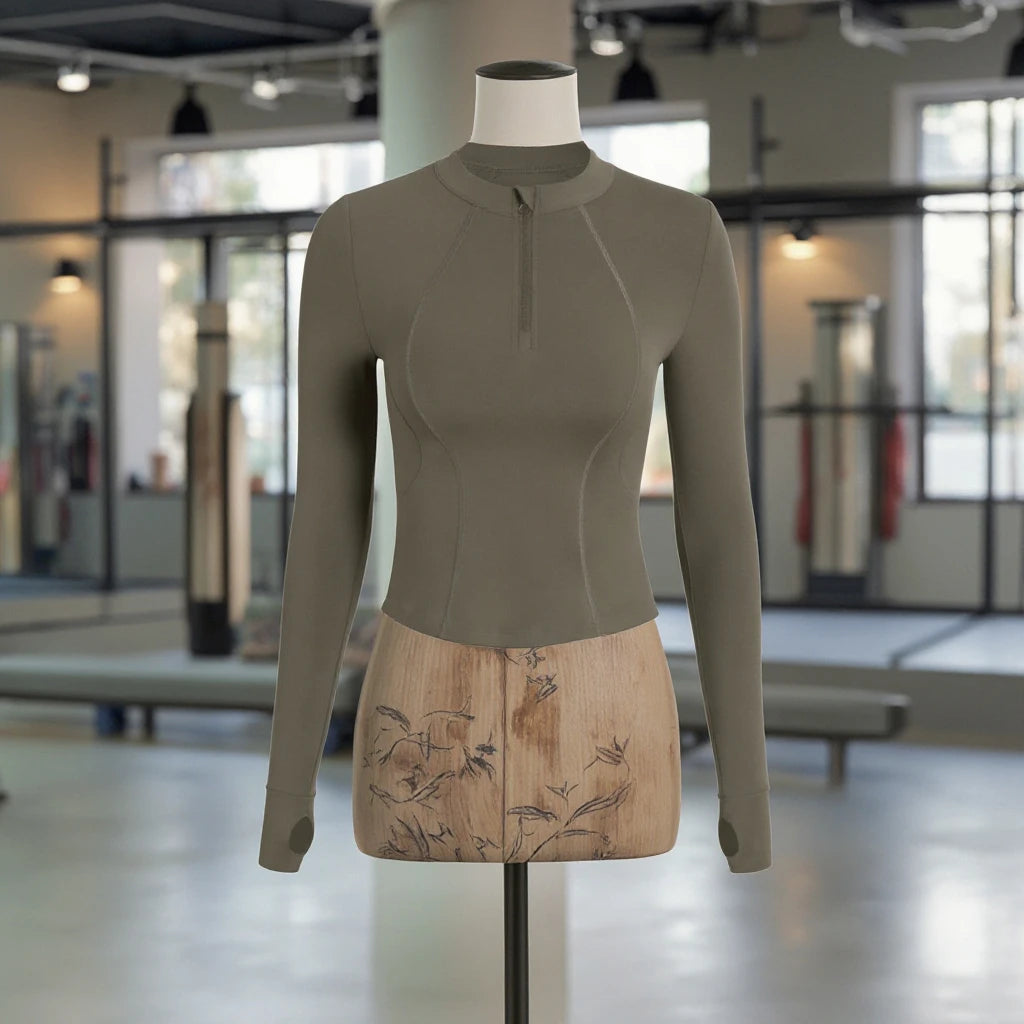 Newest Running Quick Dry Jackets Long-sleeved Sweatshirts Gym Fitness Sport Yoga Tops Slim Jacket With Zip Sportswear  for Women
