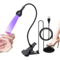 Custom Private Label Flexible Nail Tips Extension Curing USB Mini LED Nail Lamp with Foot Pedal