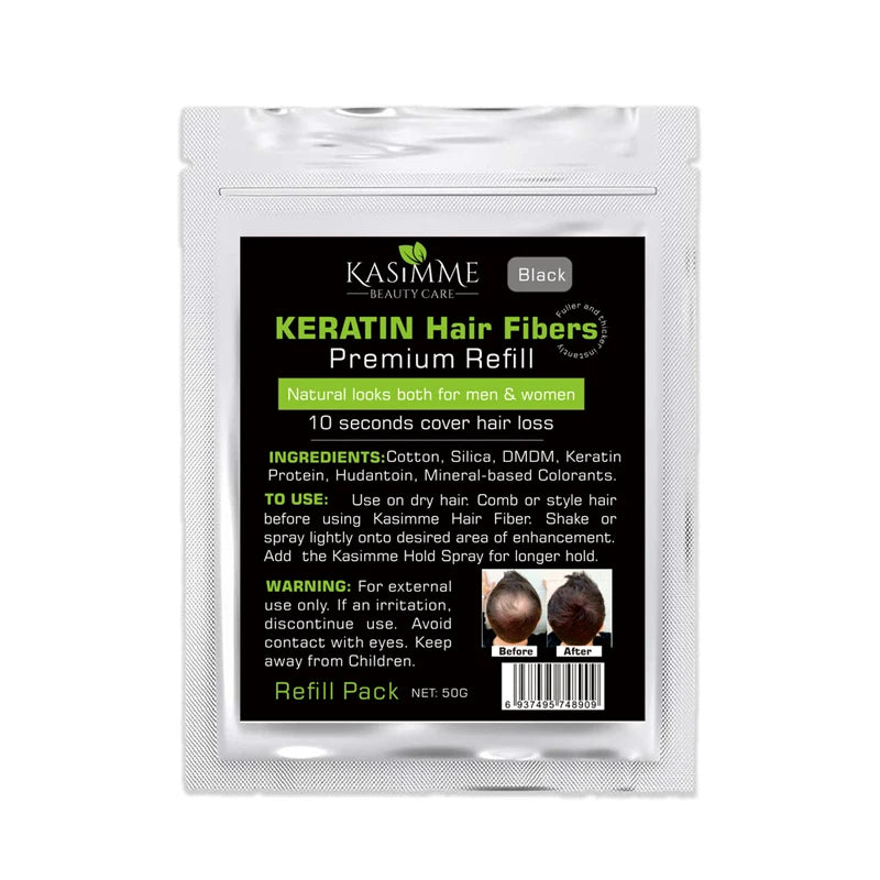 Strong Hold Instant Hair Thickening Styling Powder Spray for Men Curly Hair Black/Dark Brown Building Fiber Beard Texturizing