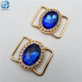 Hot Sale Bikini Buckle with Different Color Crystal Customize Shape Waterproof Connector for Women Swimwear