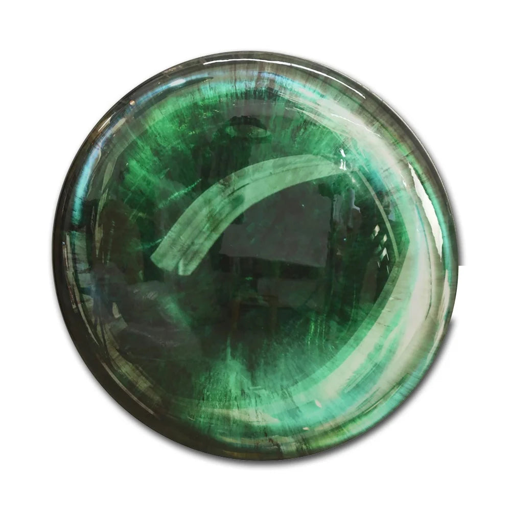 Customized Large Modern Circle Green Epoxy Resin 3D Wall Art for Hotel Restaurant Room Decor