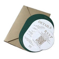 Custom Luxury Green Wedding Invitation Cards Save the Date Card Gold Foiling Printing With Envelope