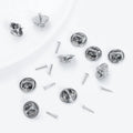 Wholesale Stainless Steel Butterfly Buckle Needle Spur Needle Nail Pins DIY Accessories Brooch Clutch Pin Backs