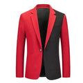New Design Hot Sale Men's Fashion Color Block blazer Hombre Trend Design Men's Stage Suits Blazer