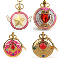 Popular Cute Cartoon Anime Kids Pocket Watch Fashion Quartz Pocket Watches Golden Necklace Pendant Gifts Pocket Watch for Gift