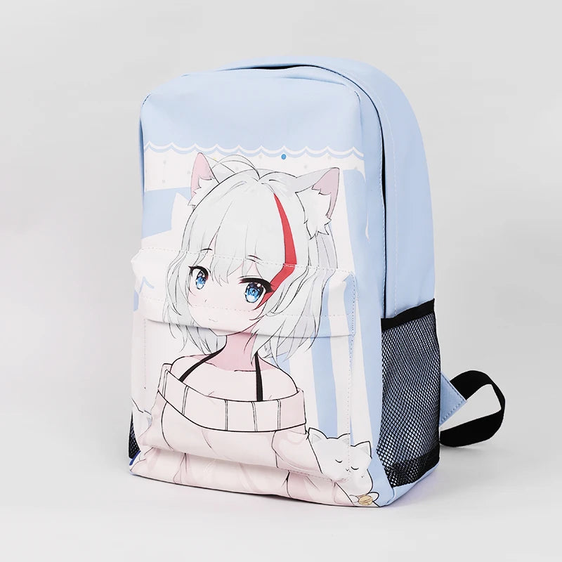 Personalized Large Leather Backpack with Sports Sublimation Design Unisex Nylon Lining Zipper Closure for University Sports Use