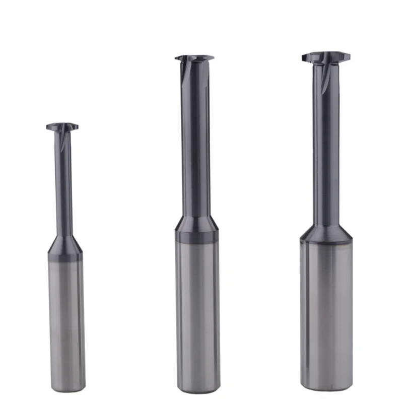 Solid Carbide Shank T-Type Thread End Mills 1Flute Multi-Functional Bright Coated for T Slotting OEM/ODM Milling Cutter