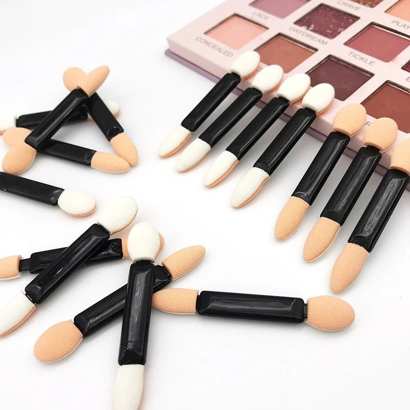 Nail Art 50 Pcs/bag Double Heads Mini Nail Sponge Brushes Disposable Brush Sponge 5.5cm