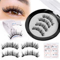 Premium Soft Magnetic Suction False Eyelashes With Applicator Custom Logo Magnetic Eyelashes Without Glue