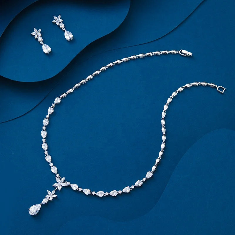 Luxury New Arrival Bridal Jewelry Sets with Zircon for Women for Wedding Party Engagement Birthday Anniversary Gifts