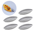 Small DIY Flower Boat Shape Egg Tart Mold Aluminum Cookies Fruit Cake Moulds for Kitchen Pudding Pastry Baking Decorating Tools