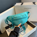 High Quality Nylon Fanny Pack Crossbody Bag Custom Logo Solid Color Water-Proof Outdoor Running Waist Bag Wholesale