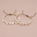 Go2boho Peach Heart Shell Bead Gold Bead Friendship Charm Bracelets for Women 2023 New in Summer Fashion Gift