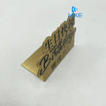 Name Stainless Steel Metal Plates With Stands