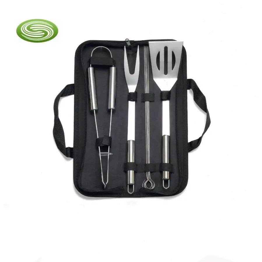 Custom 7pcs Stainless Steel BBQ Grilling Tool Set for Kitchen for Camping & Barbecue Sets
