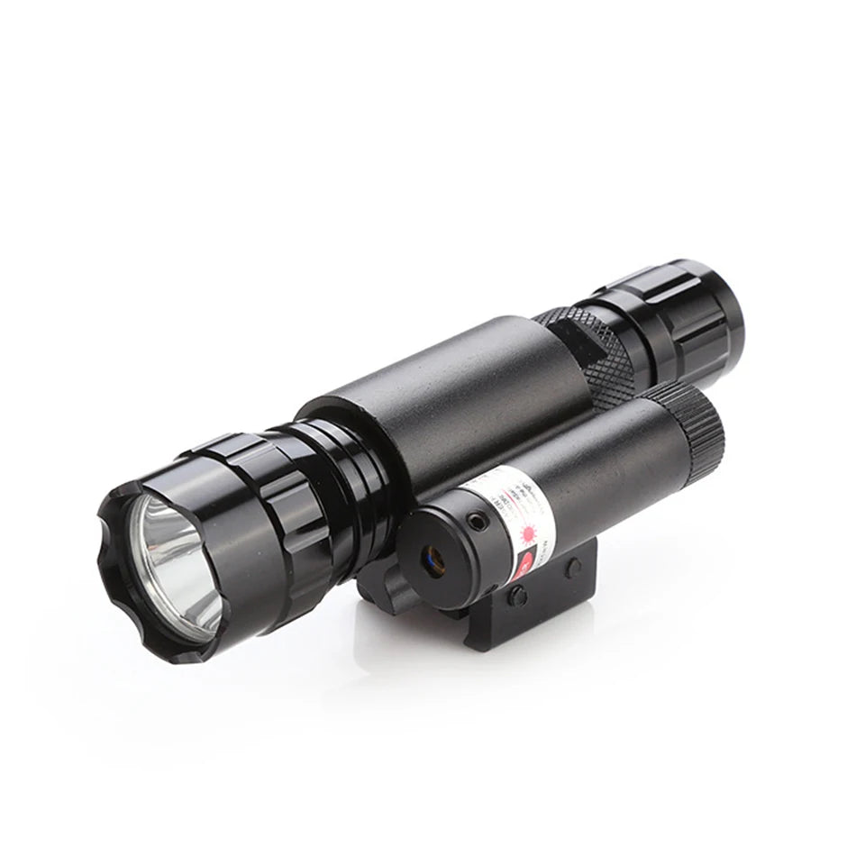 SYQT White Flashlight with Green Red Dot Laser Sight Combo for Hunting Accessories
