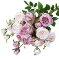 Hot Sale 6 Heads Silk Roses Artificial Flowers Rose Stem for Wedding Decorations