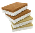 Natural Plant Based Sponge Pad Palm Dishwashing Kitchen Scrubber Compostable Eco-friendly Sisal Fiber Cellulose Cleaning Sponge