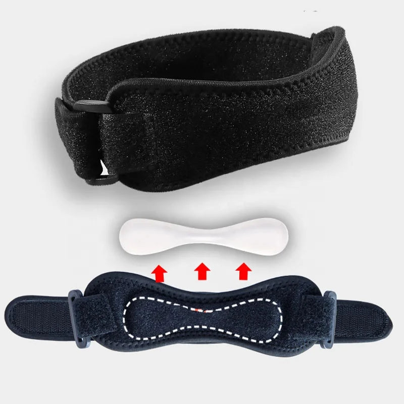 Free Size Adjustable Patella Stabilizer Knee Strap Brace Support for Basketball Running