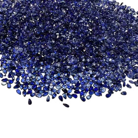 SGARIT Jewelry Wholesale 1.5x2.5mm Pear Cut Natural Blue Sapphire for Jewelry Making Gems Top Quality Loose Sapphire Gemstone
