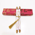 Custom Colors Paper Scroll Quinceanera Invitations Box Unique Luxury Rolling Wedding Invitation Cards with Tassel Music Style