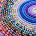 1x8mm Colorful Polymer Clay Disc Spacer Beads Round Shape Soft Clay Beads Hot Sell Ready to Ship Jewelry DIY  15"