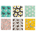Eco-Friendly Swedish Dishcloth Cellulose Sponge Cloths Reusable Absorbent Cleaning Dish Cloths for Kitchen with Cartoon Style