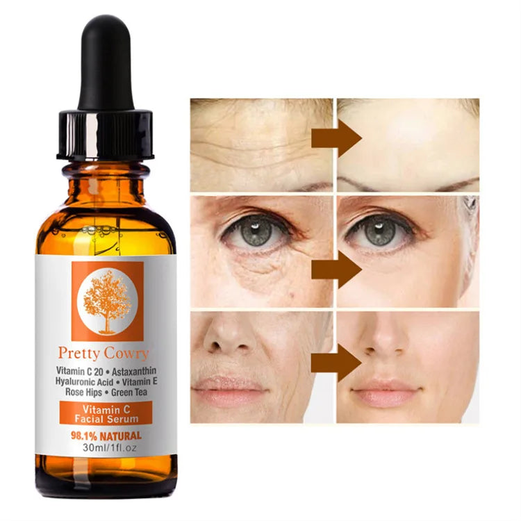 Wholesale Vitamin C Moisturizing and Repairing Serum Liquid Facial Serum Hyaluronic Acid Female Beauty Products Original 3 Years