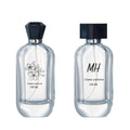 100ml New Design Flat Round clear Empty Glass Perfume Bottle with Lid and Sprayer