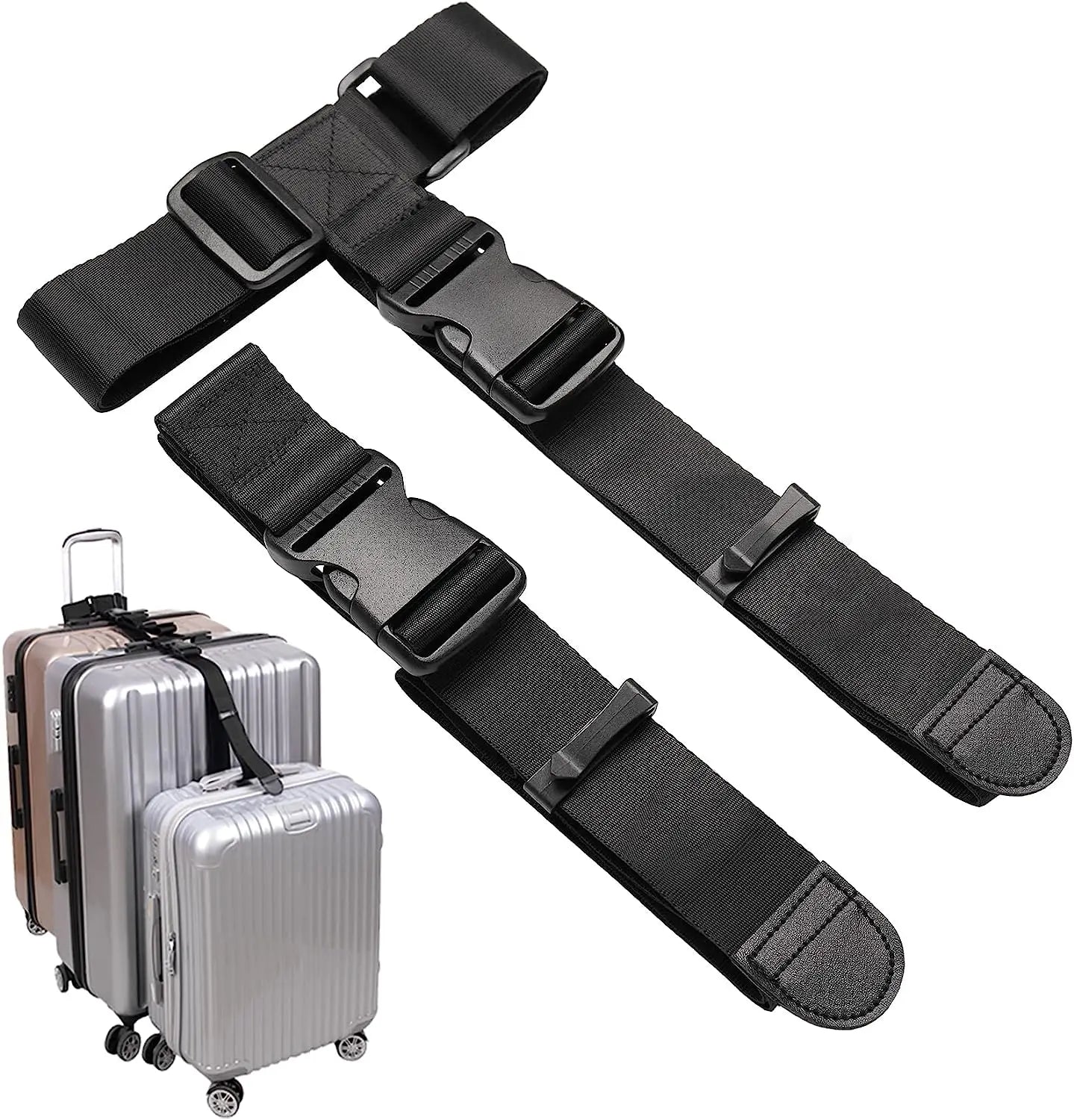 Luggage Straps Bag Bungees for Add a Bag Easy to Travel Suitcase Webbing Strap Belt Luggage Belt Strap