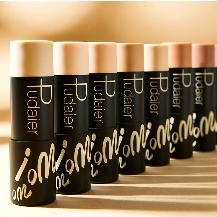 Pudaier Holding Makeup Light Breathable Waterproof Full Coverage Matte Foundation Stick Concealer Stick 12 Colors Wholesale
