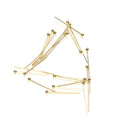 Stainless Steel Gold Color Head Pins DIY Earrings Findings for Handmade Crafts Jewelry Making Accessories