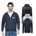 Factory Direct Fleece Cotton Custom Logo Men Streetwear Oversized Zip Hoodies Light Pullover Drop Shoulder Hoodies With Zipper