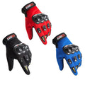 Free Sample Black Men's Winter Motorcycle Gloves Breathable Touch Screen Waterproof PE Material Full Finger Racing Gloves