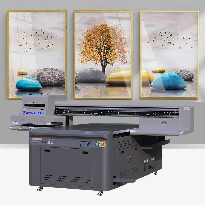 120*126cm Uv Flatbed Printer With RIOCH G5 G6 Epson I3200 Print Head Flat Bed Printer for Sale