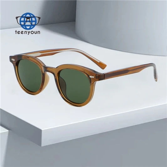 Teenyoun Sunglasses Women UV400 Round Sunglasses for Classic Designer Style Retro Vintage Round Shape Sunglasses Wholesale
