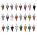 Wholesale Feng Shui for Love StyleTheme Resin Gravel Pendulum Hexagonal Cone Crystal Gemstone Agate Stone Crafts Gift