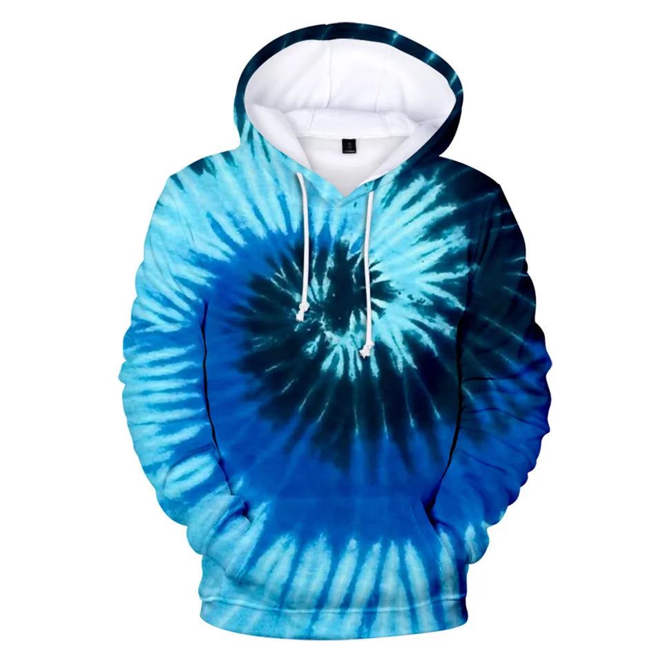 Fitspi Novelty Colorful Psychedelic Tie Dye Flashbacks 3d Hoodies Sweatshirts Boy Girl Long Sleeve Hoodie Casual Kids Pullover
