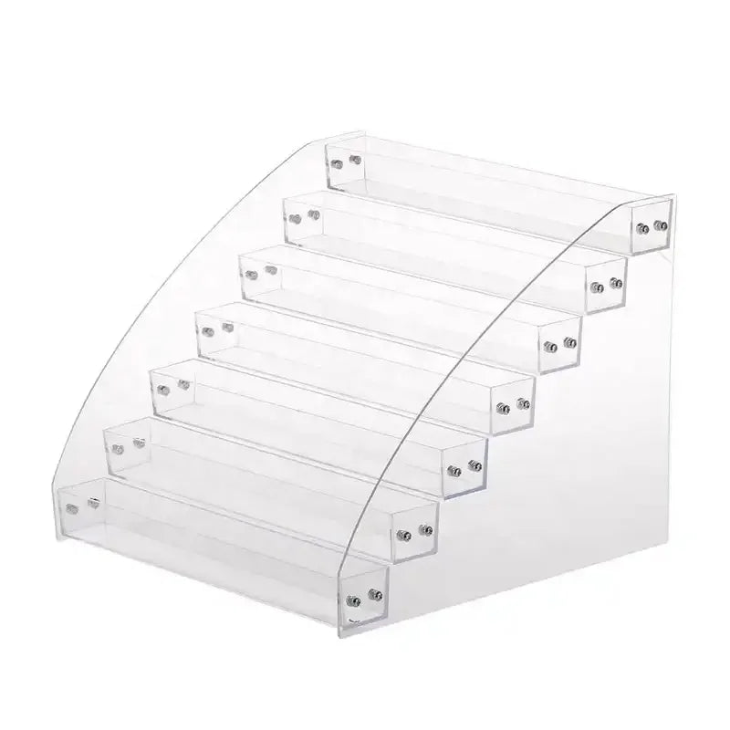 Manufacturer Factory Supplier  New Arrival Plexiglass Transparent Makeup Holder clear Acrylic Nail Polish Display Rack