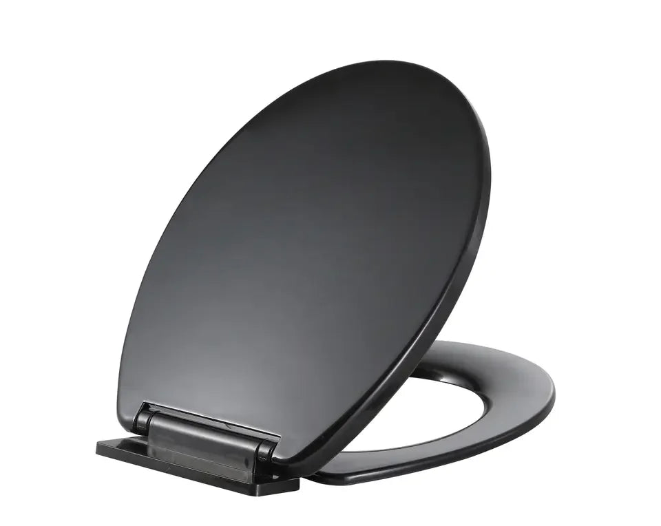 Eco-Friendly Western Style O Shape Soft Close PP Toilet Seat Custom Black Bathroom Toilet Seat
