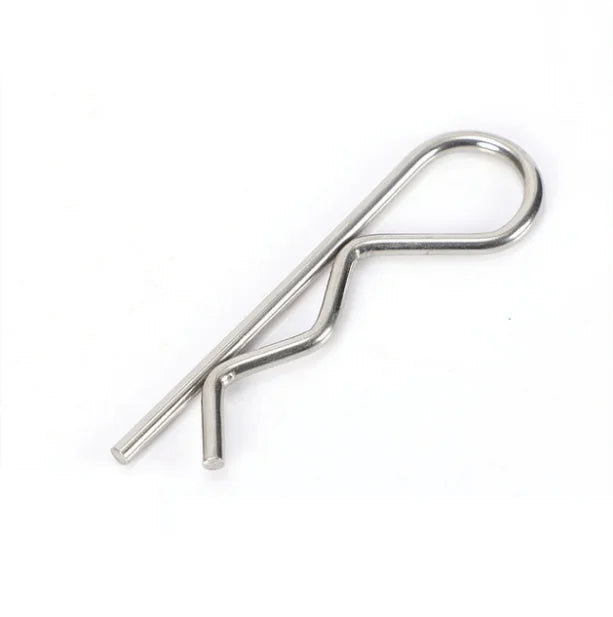 DIN 94 18-8 Stainless Steel Retaining Spring Pin Spring R Clip Cotter Pin R Pins Shaft Retaining Beta Pin Hair Spring Cotter Pin