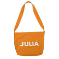 Custom Colored Printed Canvas Cross Bag with Zipper Closure