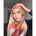 Wholesale Loriya Comfortable Modal Printed Hijab Scarf Arab Islamic Muslim Women Hijab Elegant Breathable Modal Hijab Scarf