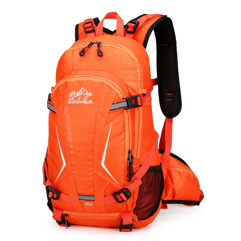 New Custom Brand Unisex Hiking Backpack Sport Waterproof Geometric Zipper Polyester Lining 36-55L Capacity Outdoor