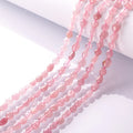 Natural Crystal Polished Pink Quartz Beads Rose Quartz Irregular Shape Gemstone Nugget Stone Beads for Jewelry DIYMaking