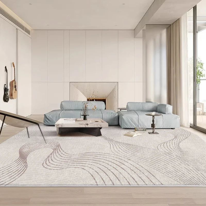 City Modern Simple Living Room Large Carpet Faux Cashmere Area Rug