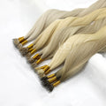 UGlamour Premium 100% Virgin Russian Hair Extension Customized Nano Beads Soft Nano Tip Pre-Bonded Hair of Factory Direct