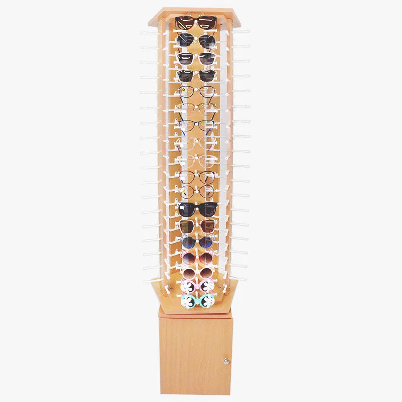 Custom Metal Gold Eyewear Sunglass Window DisplayWholesale Sunglass Eyewear Rack Display Stand