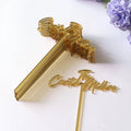 Personalised Wedding Acrylic Drink Stirrers Cocktail Accessories Custom Name Stir Swizzle Sticks Acrylic