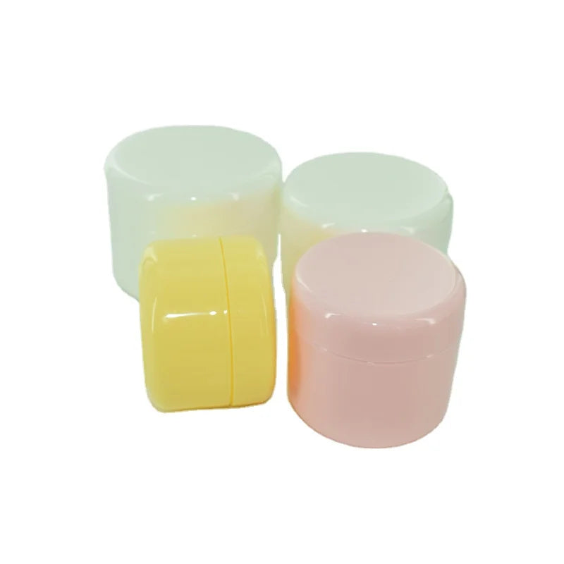 Wholesale Refillable Makeup Face Cream Jar 20g 50g 100g 250g White PP Plastic Cosmetic Jars With Dome Lid